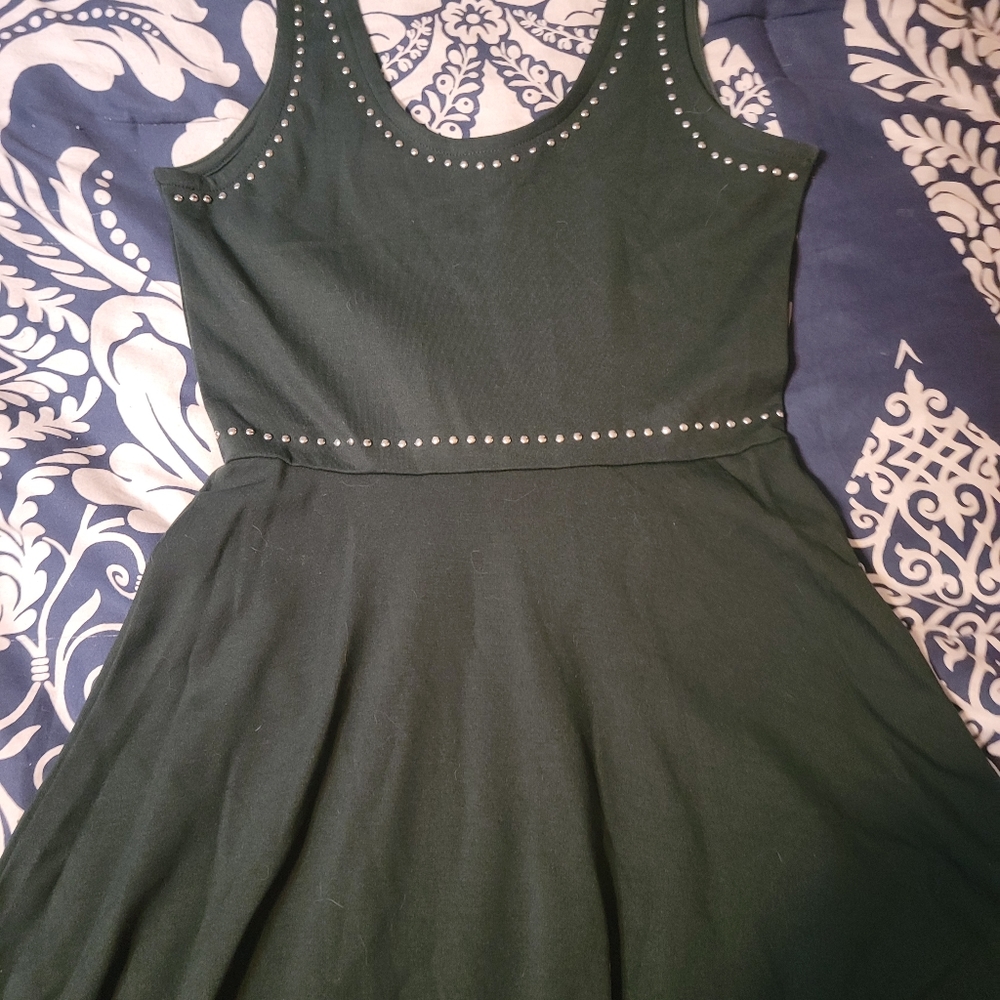 Juniors Rosie Harlow hunter Green mini dress